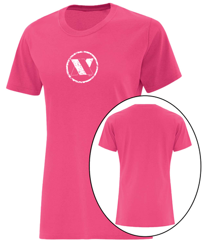 Avey Medium Sangria (Pink) Ladies Casual Tee